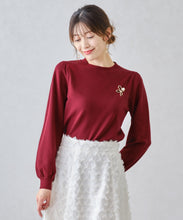 画像をギャラリービューアに読み込む, ブローチ付きカラーニット/MM448321