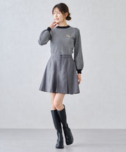 画像をギャラリービューアに読み込む, ブローチ付きカラーニット/MM448321