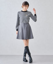 画像をギャラリービューアに読み込む, ブローチ付きカラーニット/MM448321