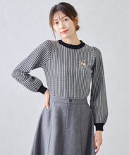 画像をギャラリービューアに読み込む, ブローチ付きカラーニット/MM448321