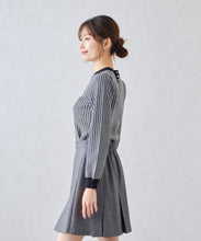 画像をギャラリービューアに読み込む, ブローチ付きカラーニット/MM448321