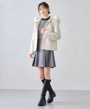 画像をギャラリービューアに読み込む, フードファー付きショートコート/MM448603