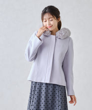 画像をギャラリービューアに読み込む, フードファー付きショートコート/MM448603
