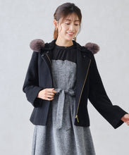 画像をギャラリービューアに読み込む, フードファー付きショートコート/MM448603