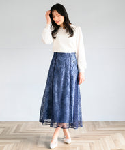 画像をギャラリービューアに読み込む, スパンコールコード刺繍レーススカート/MM517206