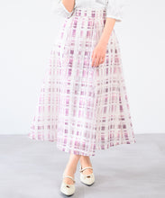 画像をギャラリービューアに読み込む, シアーチェックフレアスカート/MM517217