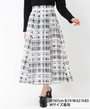 画像をギャラリービューアに読み込む, シアーチェックフレアスカート/MM517217