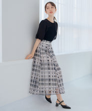 画像をギャラリービューアに読み込む, シアーチェックフレアスカート/MM517217
