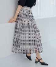 画像をギャラリービューアに読み込む, シアーチェックフレアスカート/MM517217