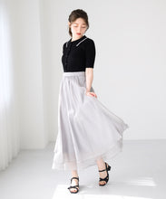 画像をギャラリービューアに読み込む, ラメシアーレイヤードスカート/MM517218