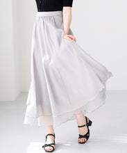 画像をギャラリービューアに読み込む, ラメシアーレイヤードスカート/MM517218