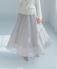 画像をギャラリービューアに読み込む, ラメシアーレイヤードスカート/MM517218
