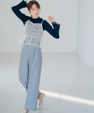 画像をギャラリービューアに読み込む, チュールサスペンダーワイドパンツ/MM517304