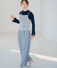 画像をギャラリービューアに読み込む, チュールサスペンダーワイドパンツ/MM517304