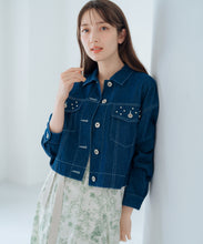 画像をギャラリービューアに読み込む, カシュクールフラワー柄ドッキングワンピース/MM517405