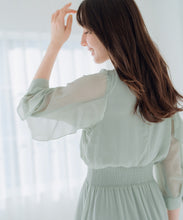 画像をギャラリービューアに読み込む, フリルスリーブシフォンワンピース/MM517408