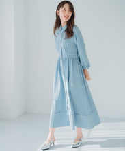 画像をギャラリービューアに読み込む, ハシゴレース切替シャツワンピース/MM517418