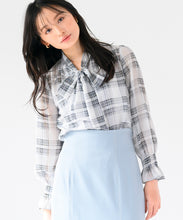 画像をギャラリービューアに読み込む, ボウタイシャーリングブラウス/MM518103