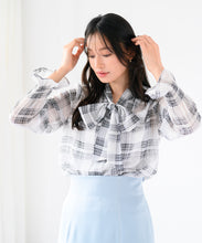 画像をギャラリービューアに読み込む, ボウタイシャーリングブラウス/MM518103