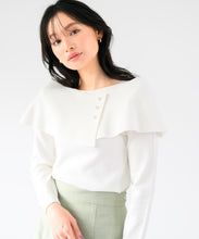 画像をギャラリービューアに読み込む, アシメケープパールニット/MM518302