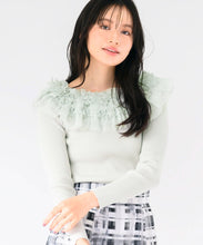 画像をギャラリービューアに読み込む, 2wayチュールフリルニット/MM518306