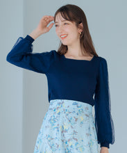 画像をギャラリービューアに読み込む, レースシアー袖2wayニット/MM518307