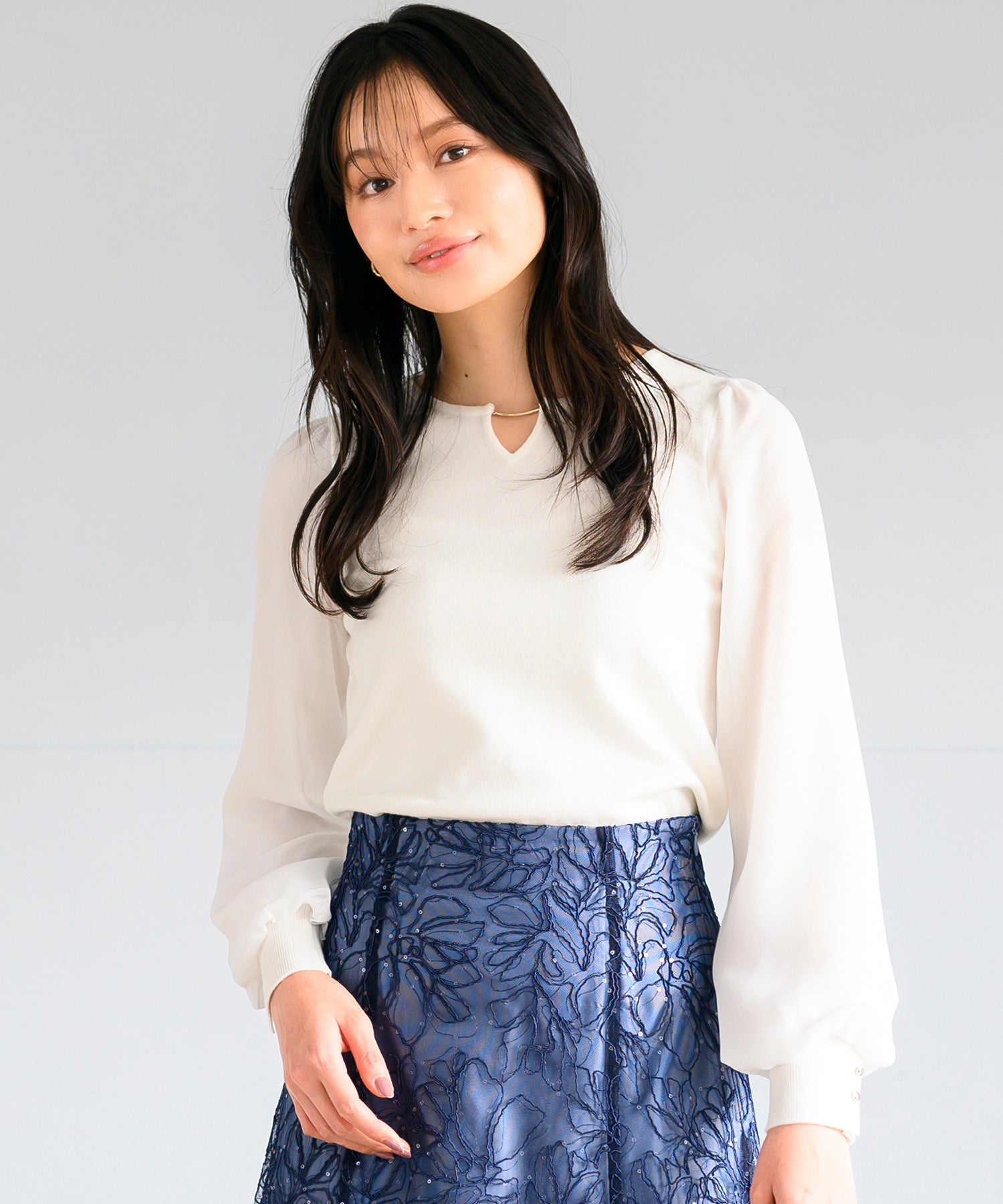 シフォン袖バー付きニット/MM518308 – MISCH MASCH|31 Sons de mode