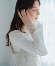 画像をギャラリービューアに読み込む, レースフレア袖リブニット/MM518314