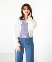 画像をギャラリービューアに読み込む, チュール袖リボンブルゾン/MM518507
