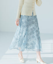 画像をギャラリービューアに読み込む, ラメフラワー刺繍スカート/MM527201