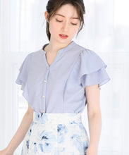 画像をギャラリービューアに読み込む, ダブルフリルカットブラウス/MM528103