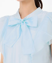 画像をギャラリービューアに読み込む, シアーフリルボウタイブラウス/MM528105
