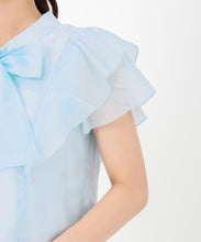 画像をギャラリービューアに読み込む, シアーフリルボウタイブラウス/MM528105