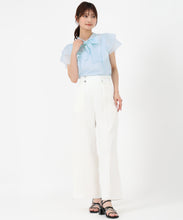 画像をギャラリービューアに読み込む, シアーフリルボウタイブラウス/MM528105