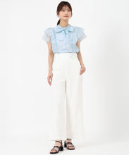 画像をギャラリービューアに読み込む, シアーフリルボウタイブラウス/MM528105