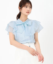画像をギャラリービューアに読み込む, シアーフリルボウタイブラウス/MM528105