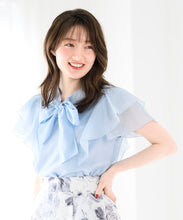 画像をギャラリービューアに読み込む, シアーフリルボウタイブラウス/MM528105