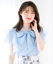 画像をギャラリービューアに読み込む, シアーフリルボウタイブラウス/MM528105