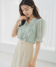画像をギャラリービューアに読み込む, ラッフルシアーブラウス/MM528107