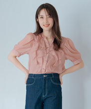 画像をギャラリービューアに読み込む, ラッフルシアーブラウス/MM528107