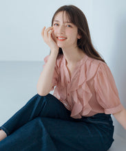 画像をギャラリービューアに読み込む, ラッフルシアーブラウス/MM528107