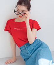 画像をギャラリービューアに読み込む, 箔プリントフレア袖Tシャツ/MM528203