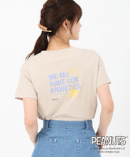 画像をギャラリービューアに読み込む, PEANUTSデザインバックプリントTシャツ/MM528207