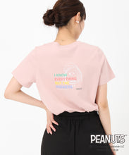 画像をギャラリービューアに読み込む, PEANUTSデザインバックプリントTシャツ/MM528207
