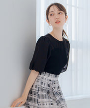 画像をギャラリービューアに読み込む, シアーバルーン袖ビスチェニット/MM528301
