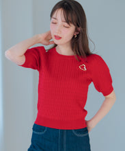 画像をギャラリービューアに読み込む, ブローチ付きケーブルニット/MM528302