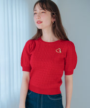 画像をギャラリービューアに読み込む, ブローチ付きケーブルニット/MM528302