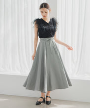 画像をギャラリービューアに読み込む, バイカラーウエストフレアスカート/MM537201