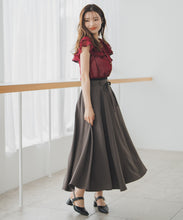 画像をギャラリービューアに読み込む, バイカラーウエストフレアスカート/MM537201