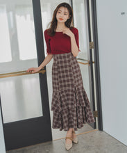 画像をギャラリービューアに読み込む, ランダムフレアチェックスカート/MM537202